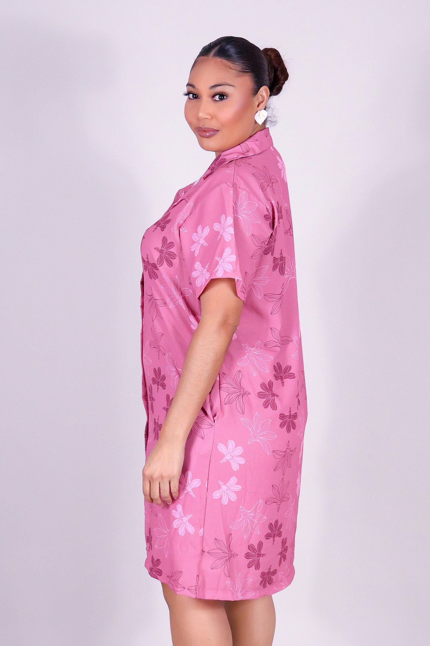 NAUPAKA BUTTON DOWN DRESS