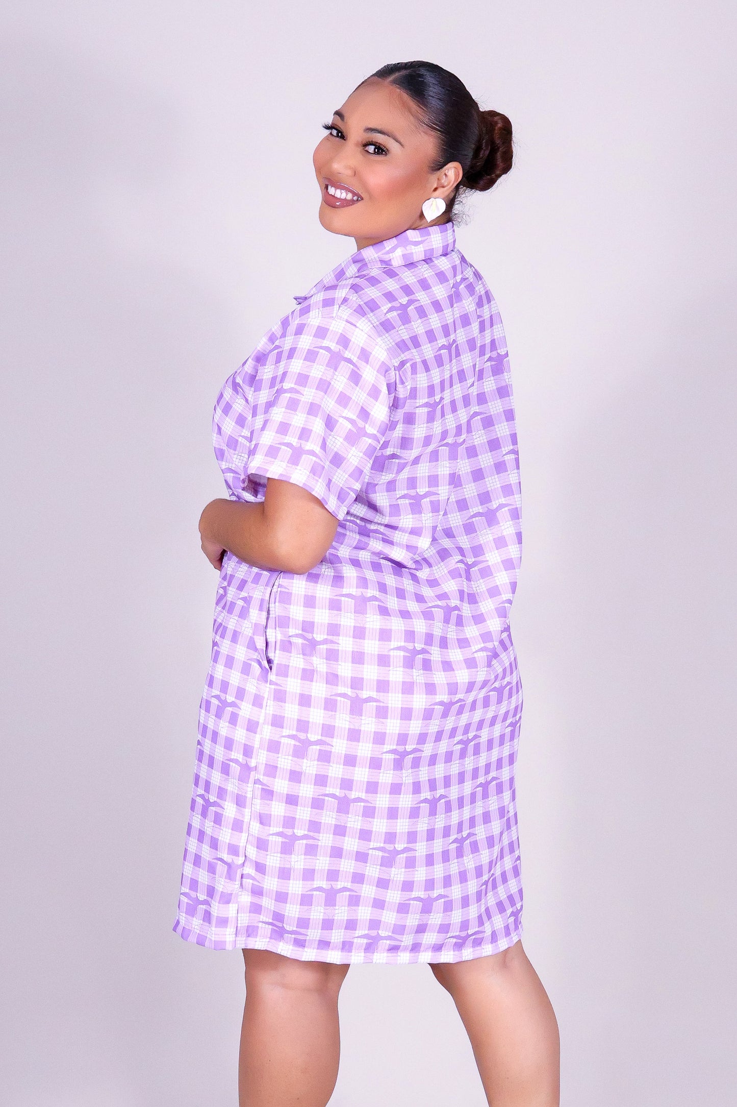 IWA PALAKA BUTTON DOWN DRESS
