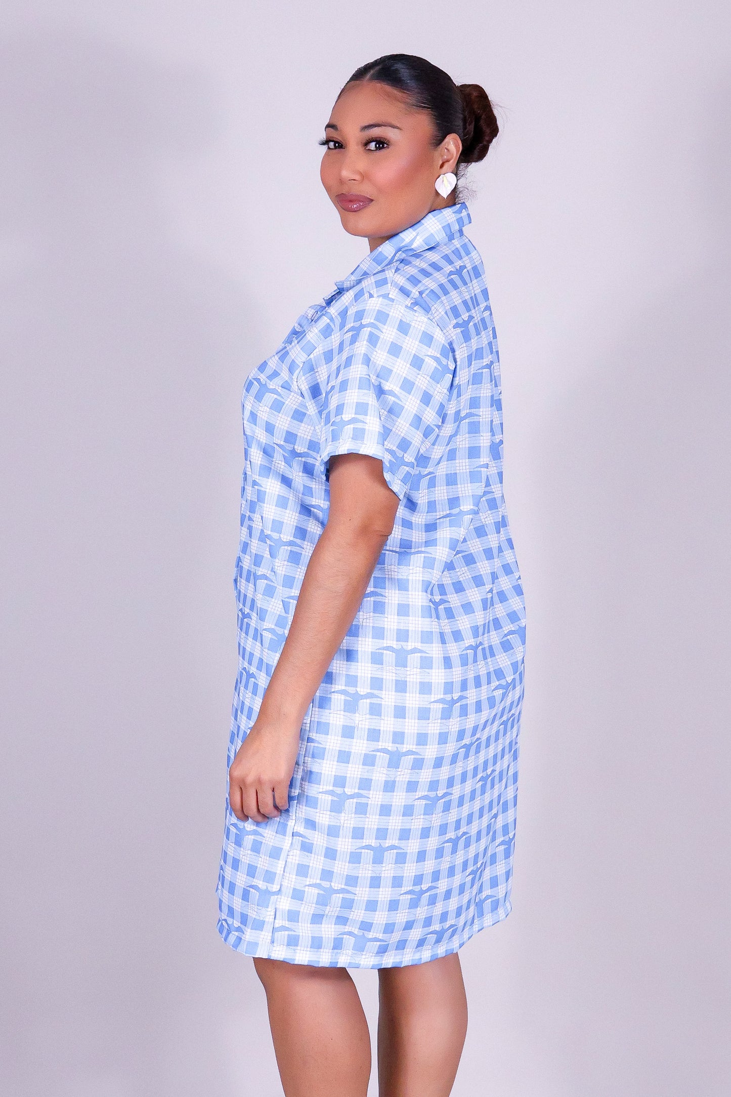 IWA PALAKA BUTTON DOWN DRESS