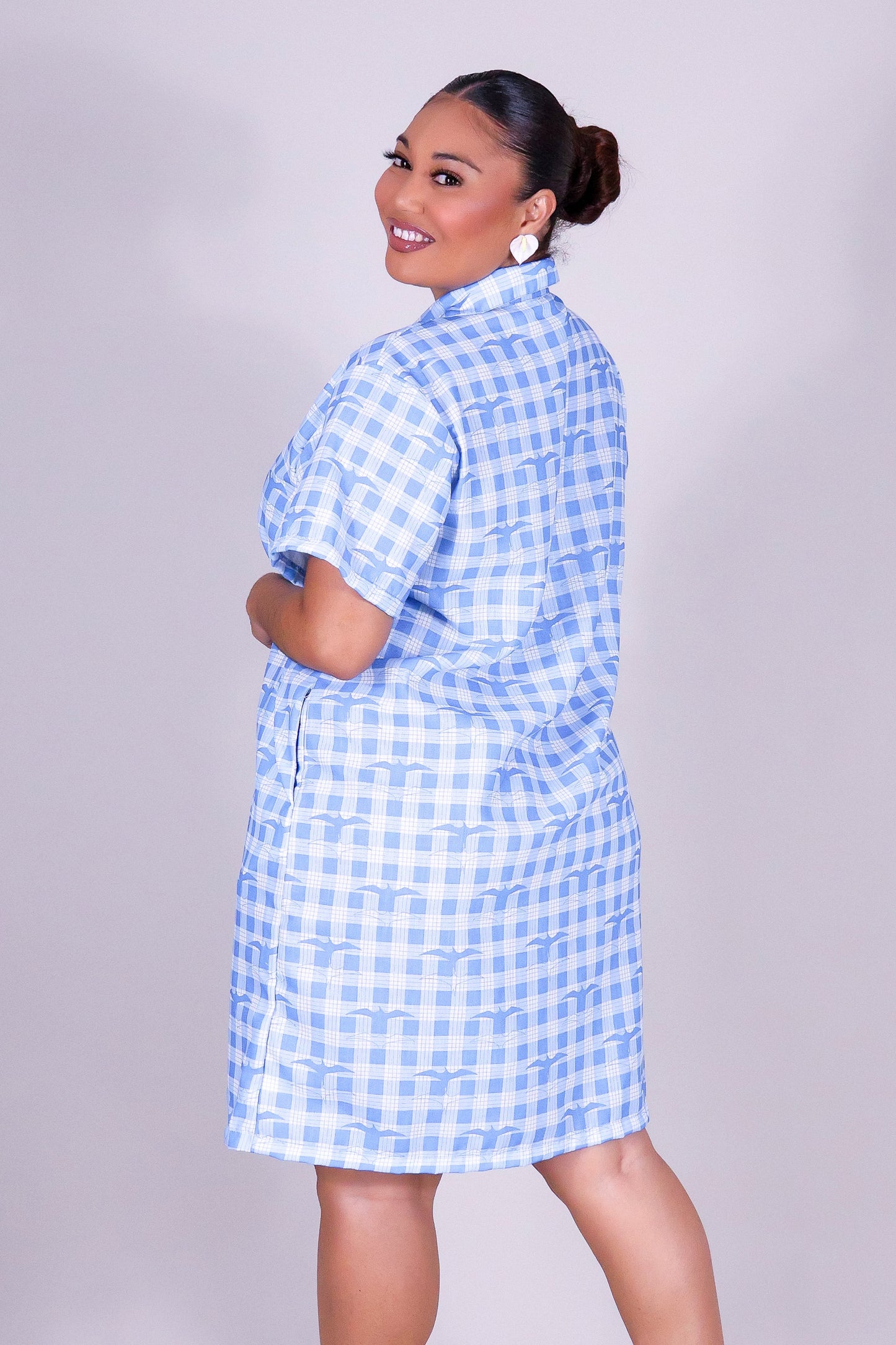 IWA PALAKA BUTTON DOWN DRESS
