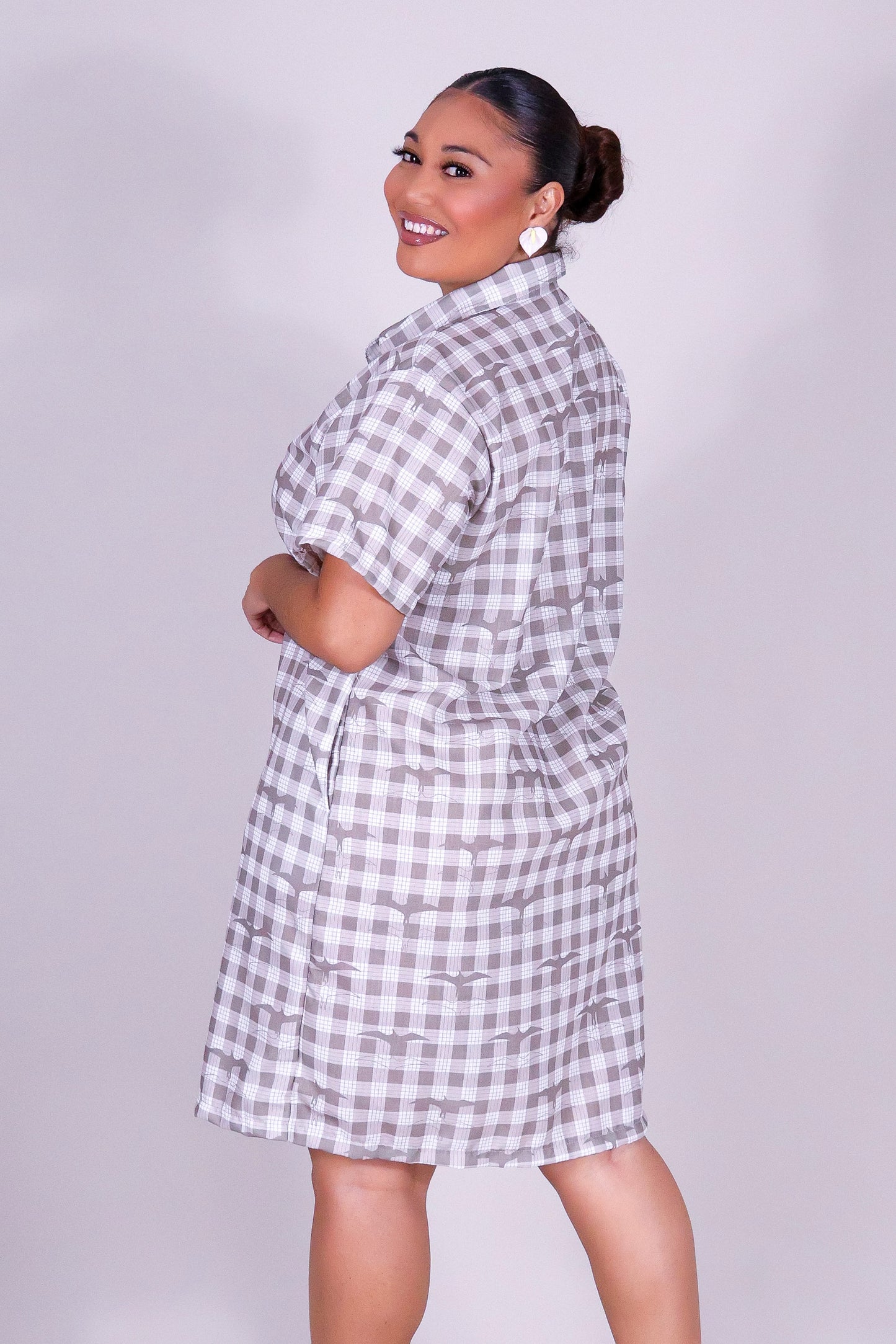 IWA PALAKA BUTTON DOWN DRESS
