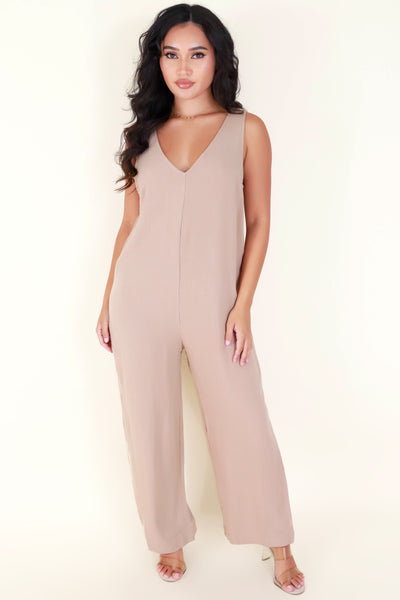 Jeans Warehouse Hawaii - SOLID CASUAL JUMPSUITS - CAN'T BE UNDONE JUMPSUIT | By HYFVE