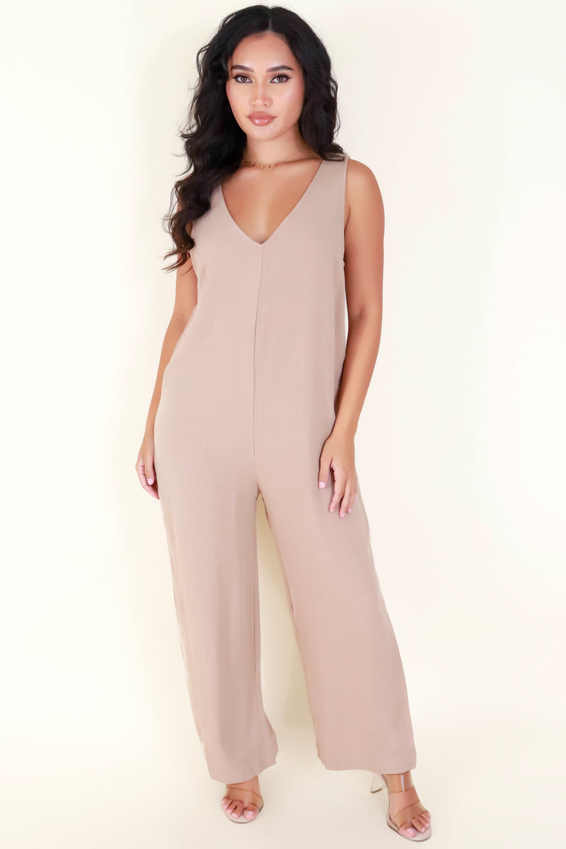 Jeans Warehouse Hawaii - SOLID CASUAL JUMPSUITS - CAN&
