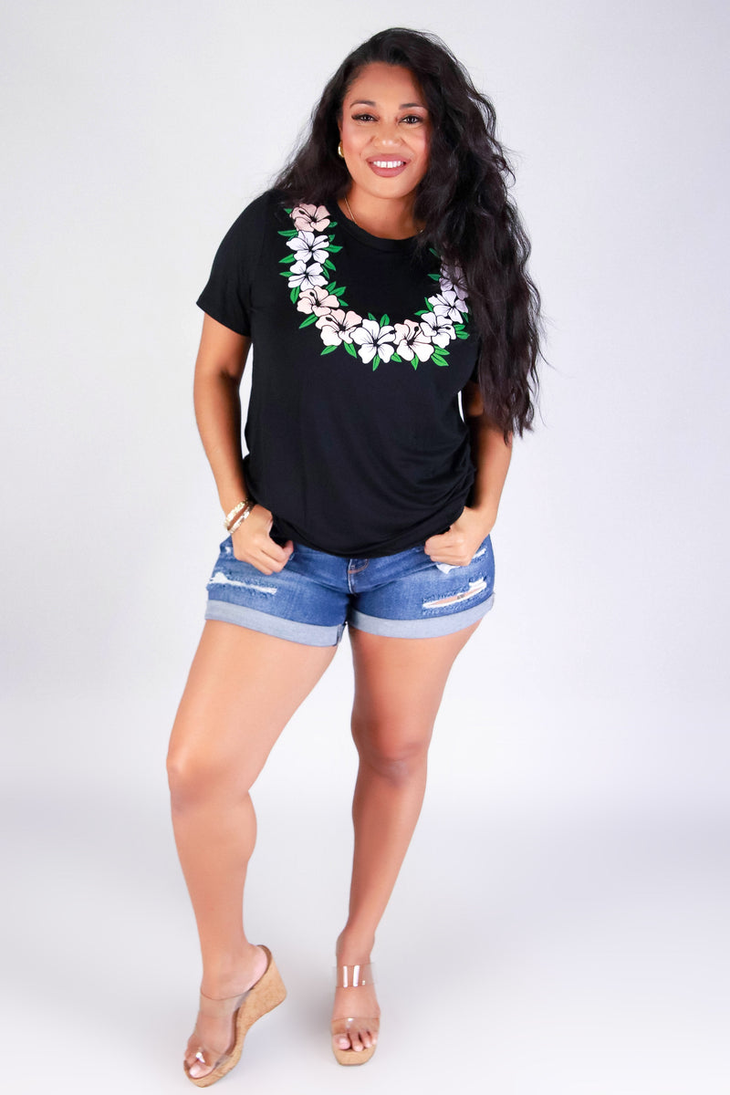 MULTI HIBISCUS LEI TEE