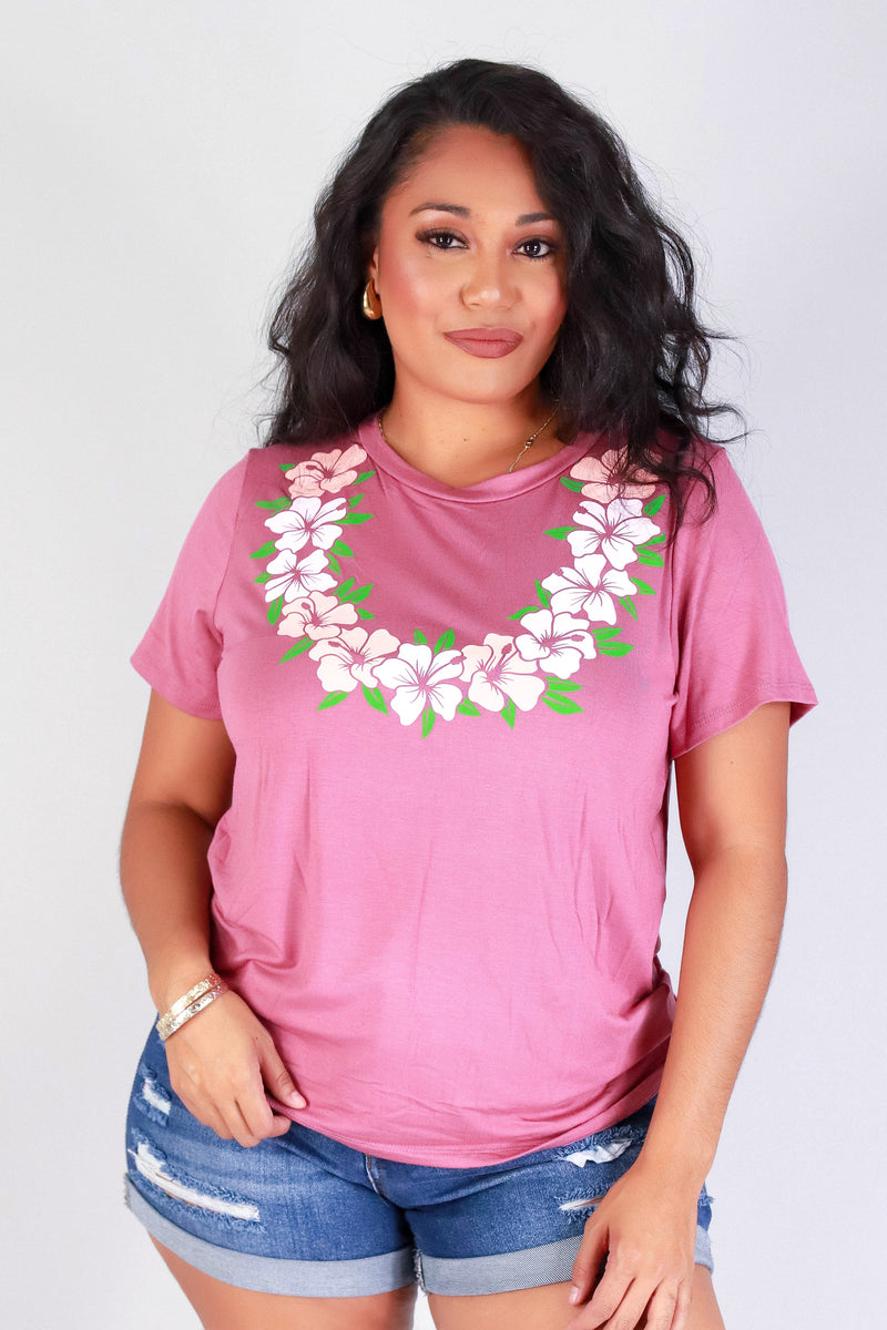 MULTI HIBISCUS LEI TEE