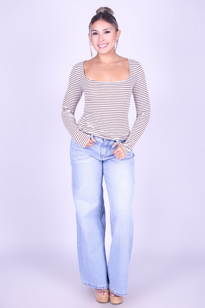 FOR A WHILE LONG SLEEVE TOP