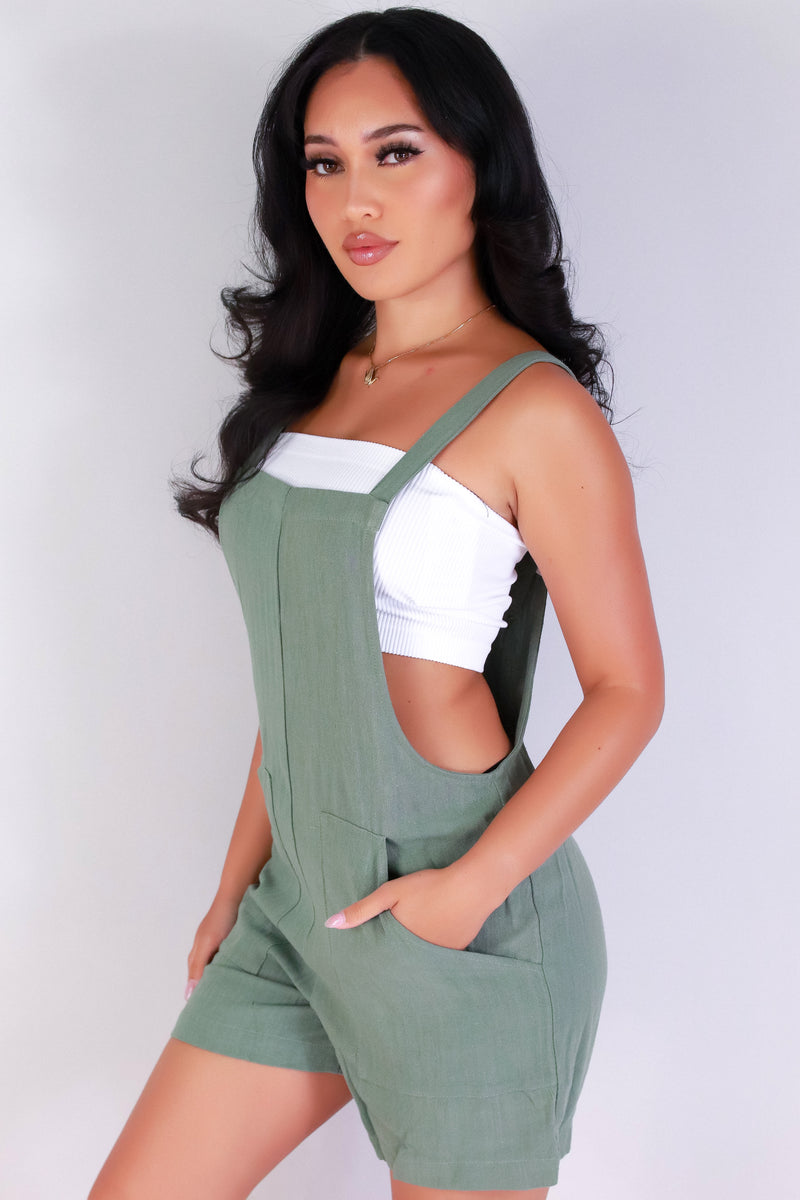 Jeans Warehouse Hawaii - SOLID ROMPERS - SUN-KISSED LINEN ROMPER | By OLIVE & CO