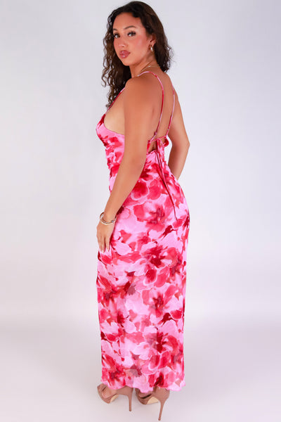 Jeans Warehouse Hawaii - TUBE LONG PRINT DRESSES - PETAL GLOW MAXI DRESS | By PERSAYA