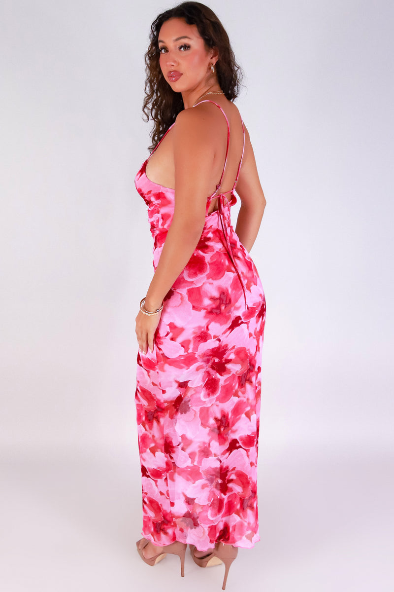 Jeans Warehouse Hawaii - TUBE LONG PRINT DRESSES - PETAL GLOW MAXI DRESS | By PERSAYA