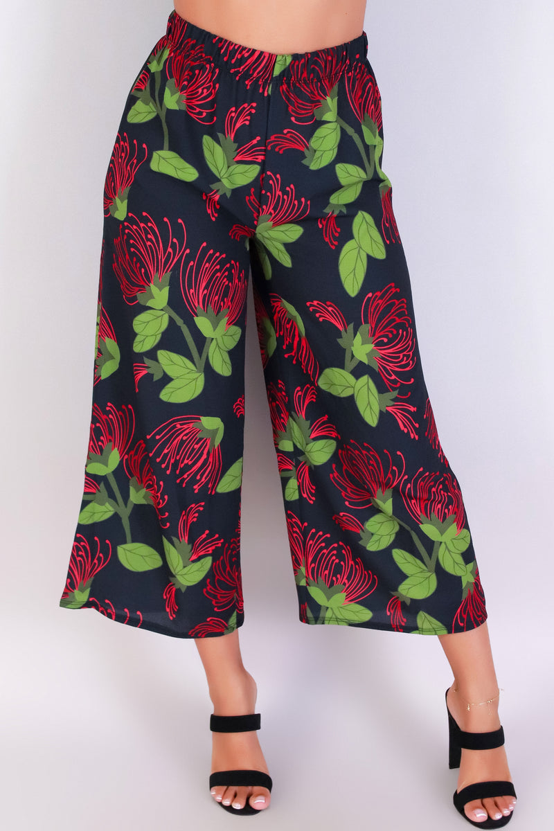 Jeans Warehouse Hawaii - PRINT WOVEN CAPRI&