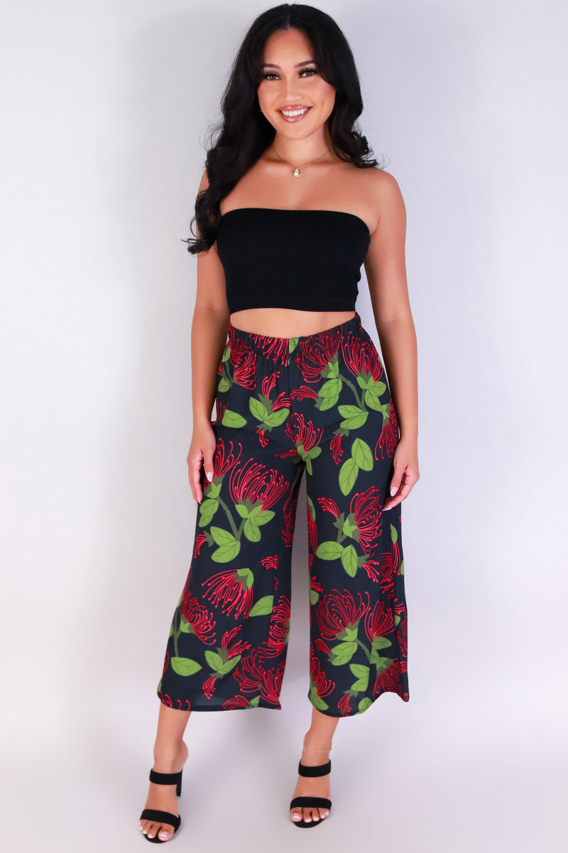 Jeans Warehouse Hawaii - PRINT WOVEN CAPRI&
