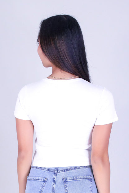ALOHA CROP BABY TEE