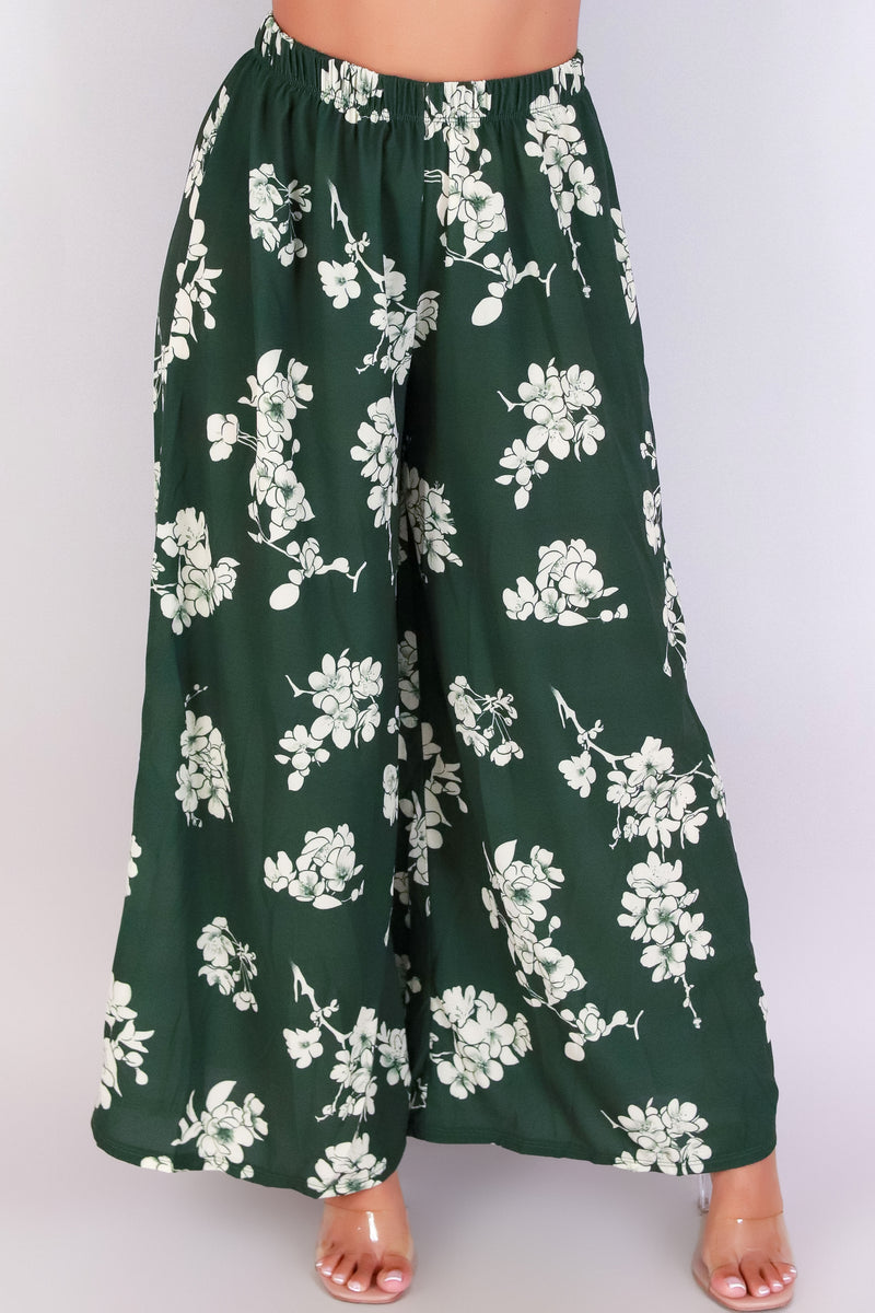 Jeans Warehouse Hawaii - PRINT WOVEN PANTS - SAKURA PALAZZO PANTS | By LUZ