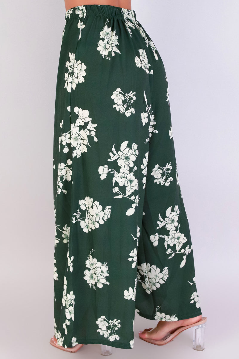 Jeans Warehouse Hawaii - PRINT WOVEN PANTS - SAKURA PALAZZO PANTS | By LUZ