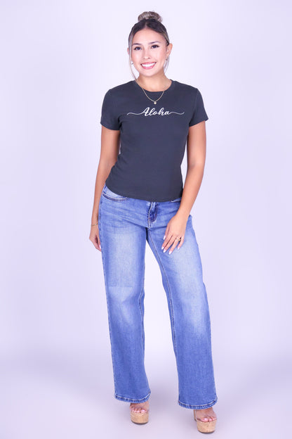 ALOHA CURSIVE TEE