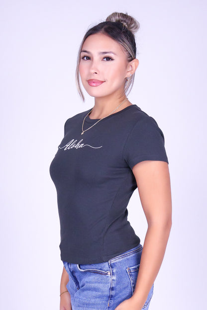 ALOHA CURSIVE TEE