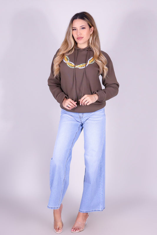 MIX LEI OVERSIZED HOODIE