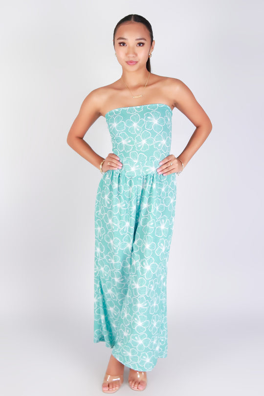 PUA ALOALO TIE BACK JUMPSUIT