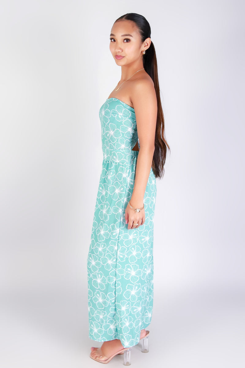 PUA ALOALO TIE BACK JUMPSUIT