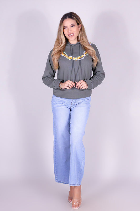 MIX LEI OVERSIZED HOODIE