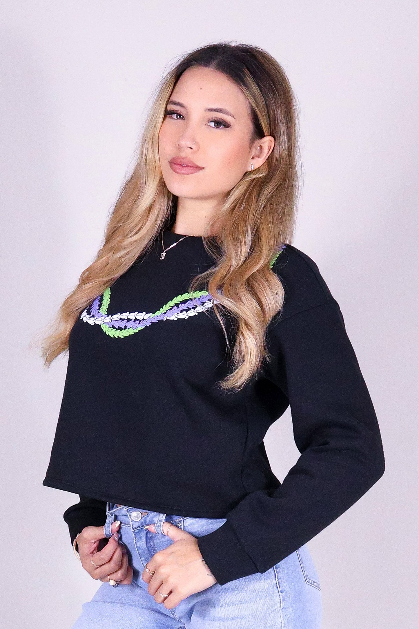 CROWN FLOWER PAKALANA SWEATER