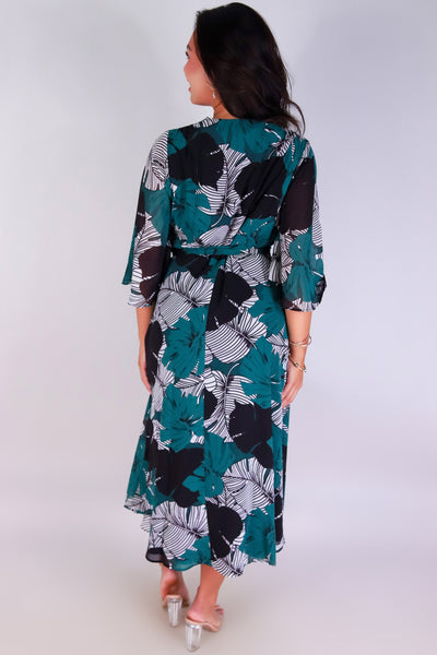 Jeans Warehouse Hawaii - SLEEVE SHORT PRINT DRESSES - SWAY SOCIETY DRESS | By HYFVE
