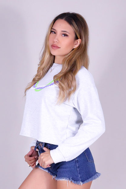 CROWN FLOWER PAKALANA SWEATER
