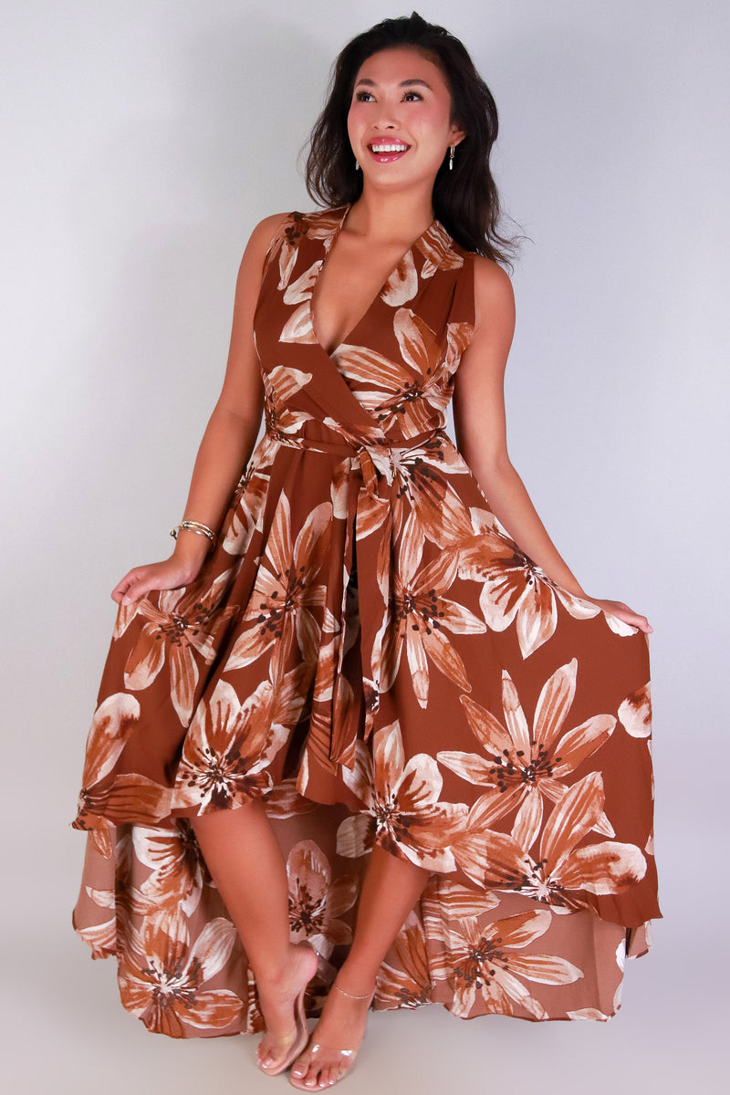 Jeans Warehouse Hawaii - S/L LONG PRINT DRESSES - MOVES LIKE MAGIC DRESS | By HYFVE