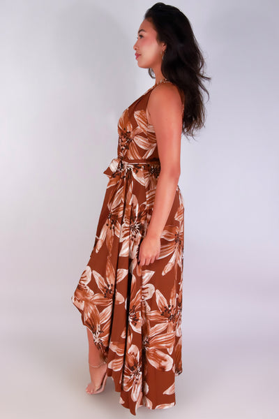 Jeans Warehouse Hawaii - S/L LONG PRINT DRESSES - MOVES LIKE MAGIC DRESS | By HYFVE