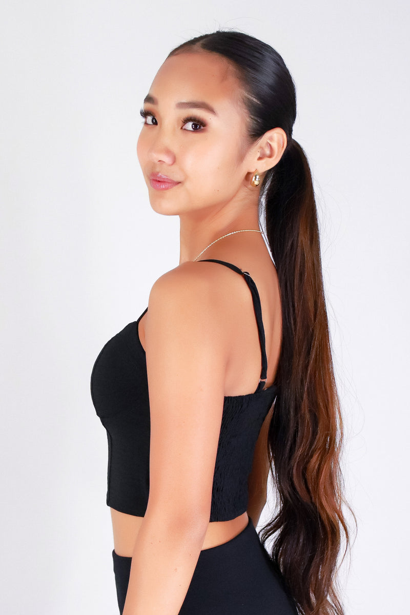 FITTED & FLIRTY CROP TOP