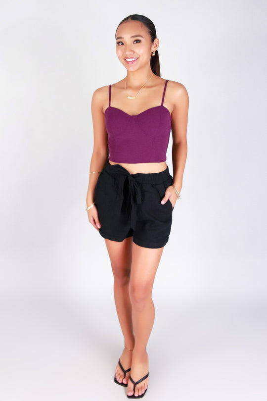 FITTED & FLIRTY CROP TOP