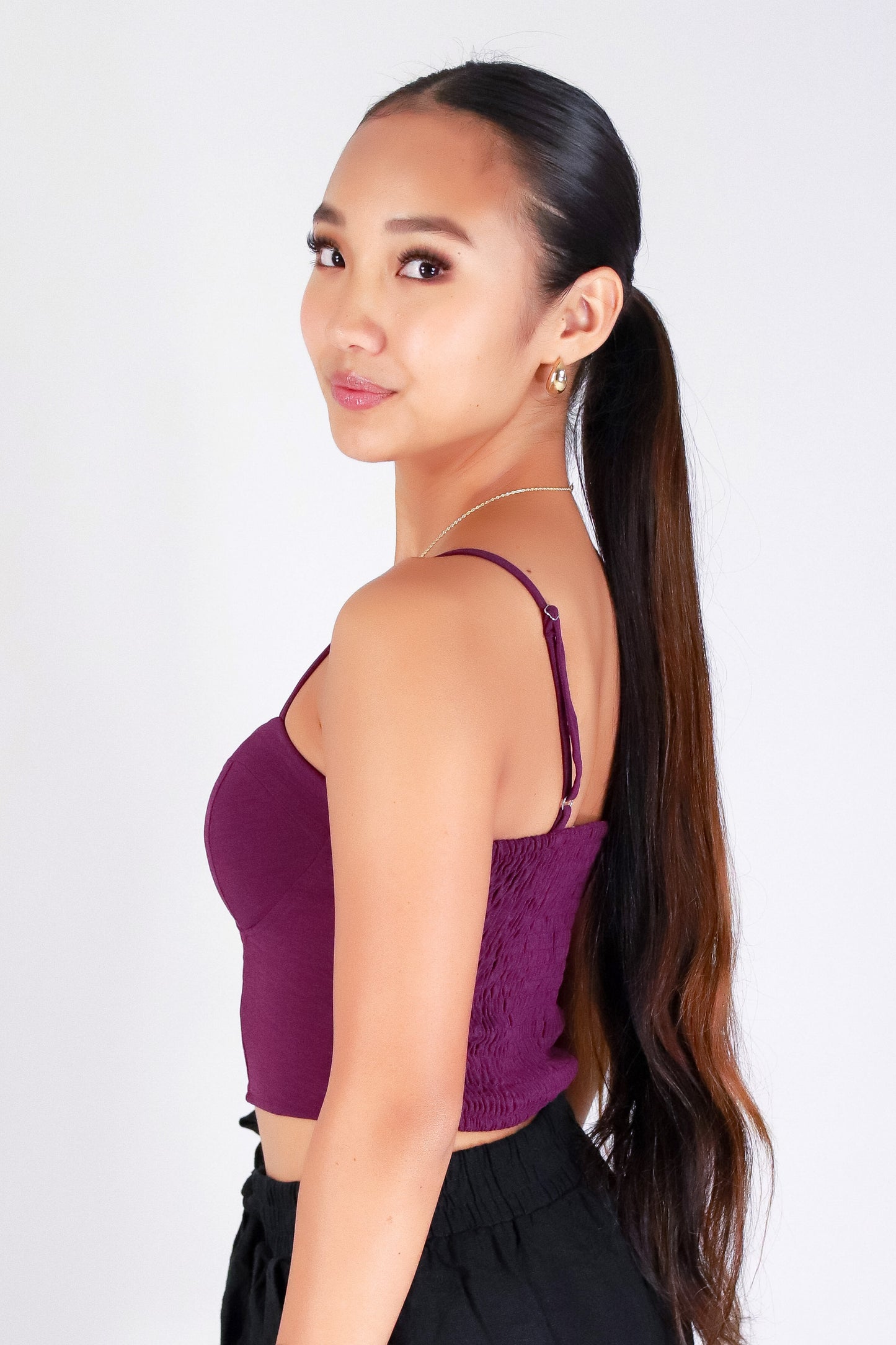 FITTED & FLIRTY CROP TOP