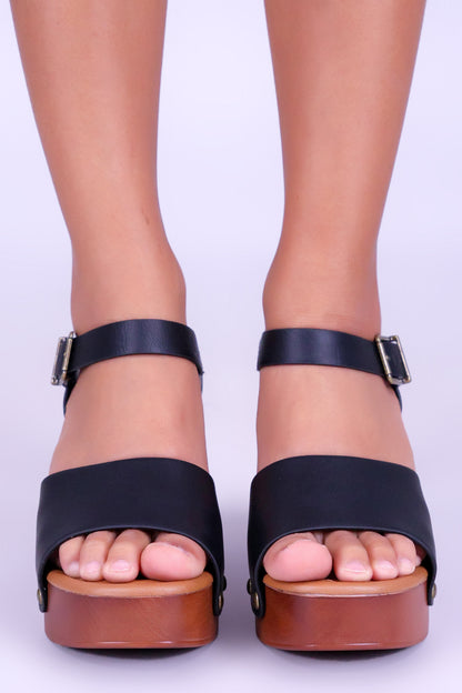 BRUNCH BABE ANKLE STRAP HEEL