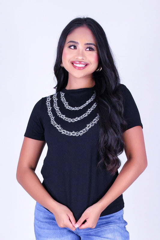 3 STRAND OUTLINE PIKAKE TEE