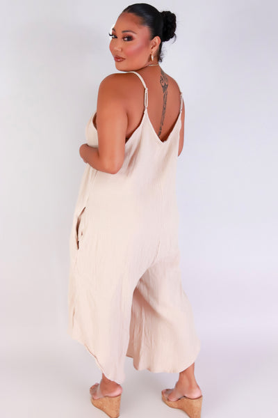 Jeans Warehouse Hawaii - PLUS SOLID JUMPSUITS - ALL FOR IT NO WAIST JUMPSUIT | By LUZ