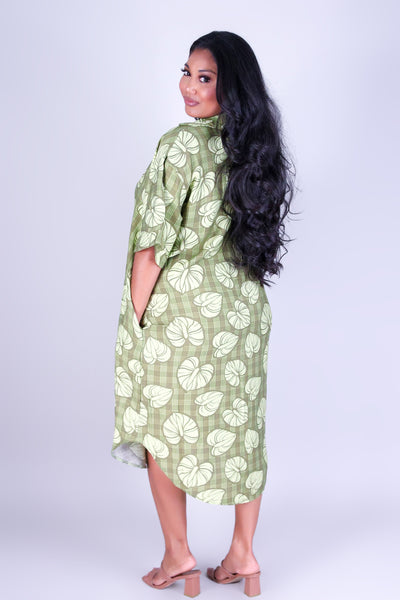 ANTHURIUM PALAKA T-SHIRT DRESS
