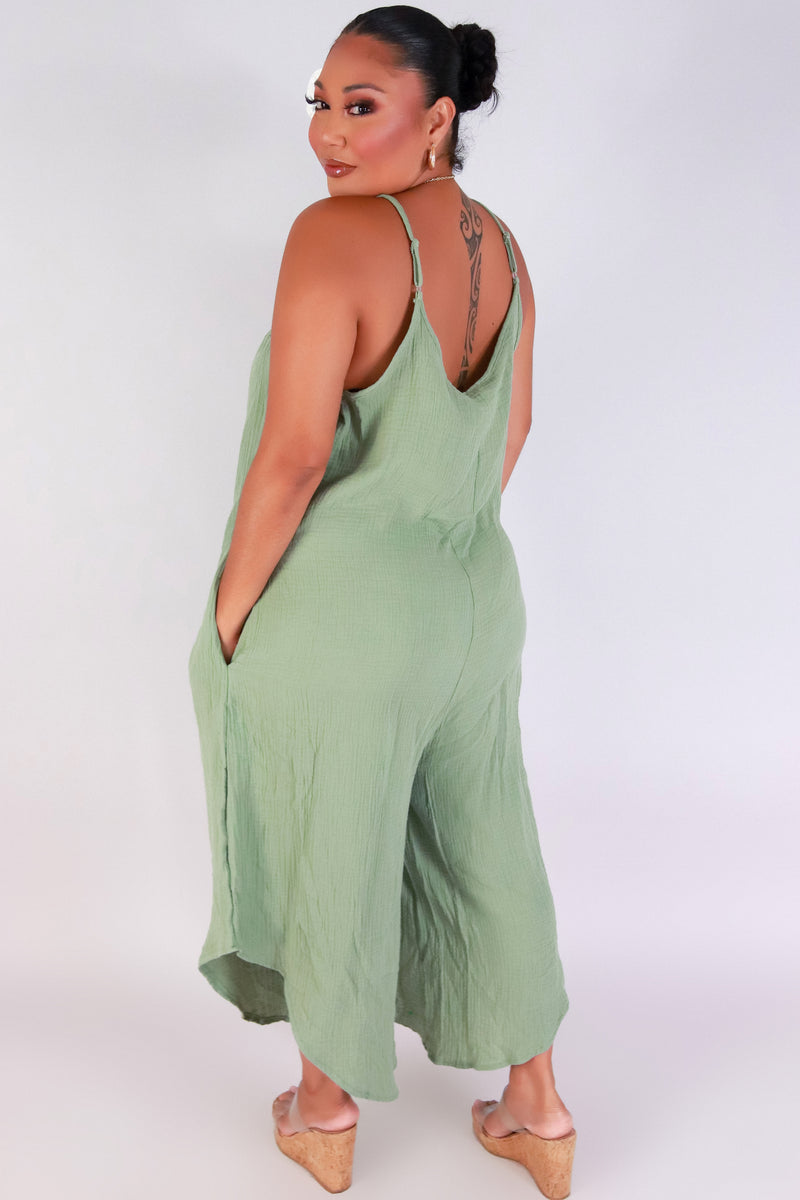 Jeans Warehouse Hawaii - PLUS SOLID JUMPSUITS - ALL FOR IT NO WAIST JUMPSUIT | By LUZ