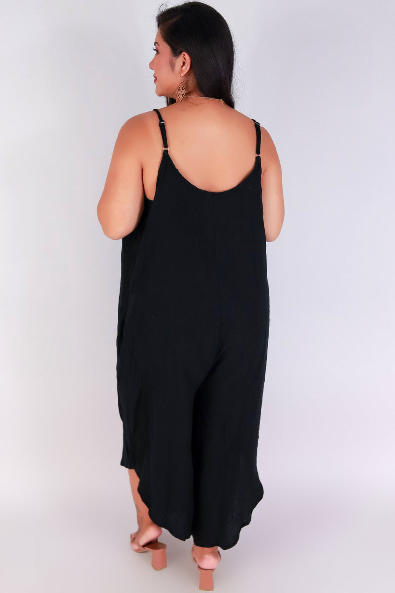 Jeans Warehouse Hawaii - PLUS SOLID JUMPSUITS - ALL FOR IT NO WAIST JUMPSUIT | By LUZ