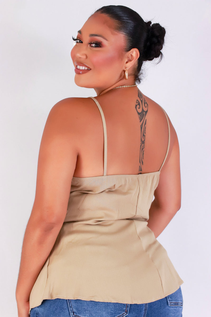 Jeans Warehouse Hawaii - PLUS S/L SOLID WOVEN TOPS - BECAUSE I CAN TOP | By ZENOBIA