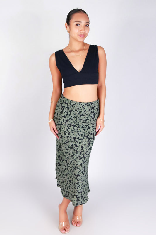 PRETTY IN PETALS MIDI SKIRT