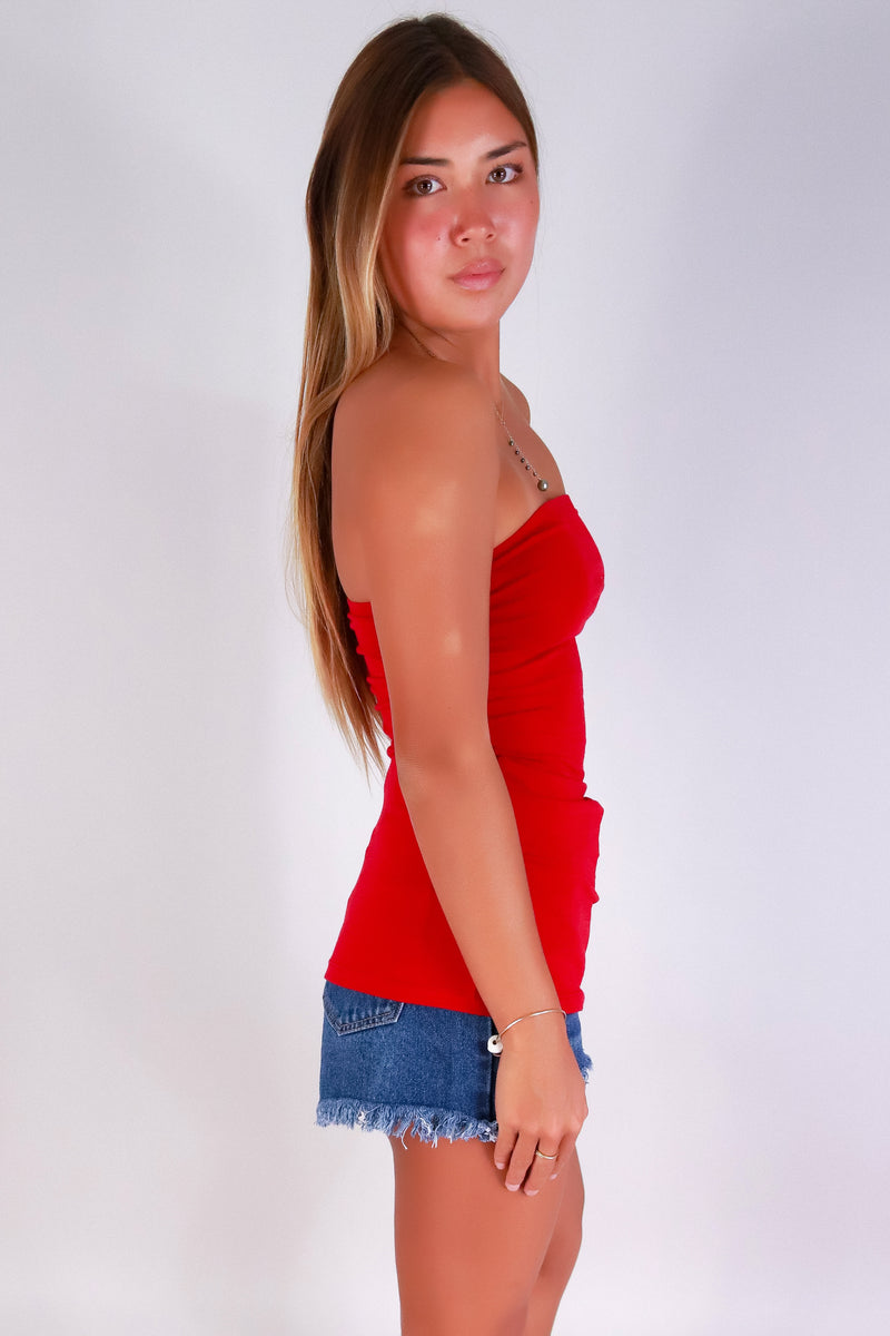 Jeans Warehouse Hawaii - TANK/TUBE SOLID BASIC - ACT ON IT TUBE TOP | By JULIA