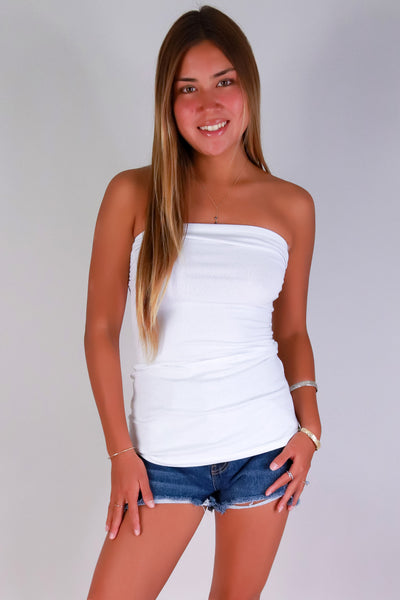 Jeans Warehouse Hawaii - TANK/TUBE SOLID BASIC - ACT ON IT TUBE TOP | By JULIA