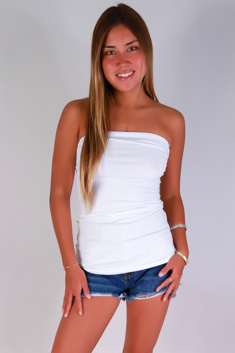 Jeans Warehouse Hawaii - TANK/TUBE SOLID BASIC - ACT ON IT TUBE TOP | By JULIA