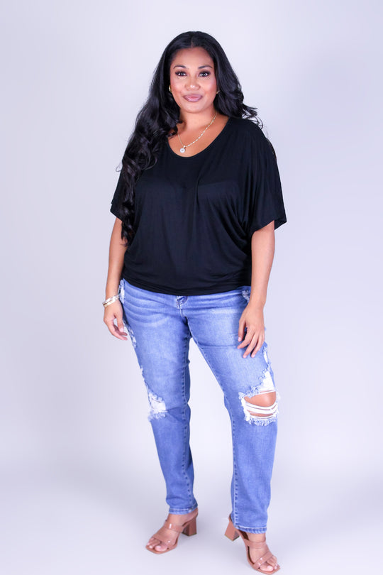 NOT NOW SUSAN DOLMAN TOP