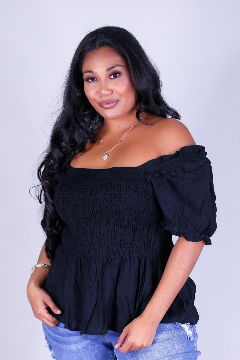 PRETTY EASE BABYDOLL TOP