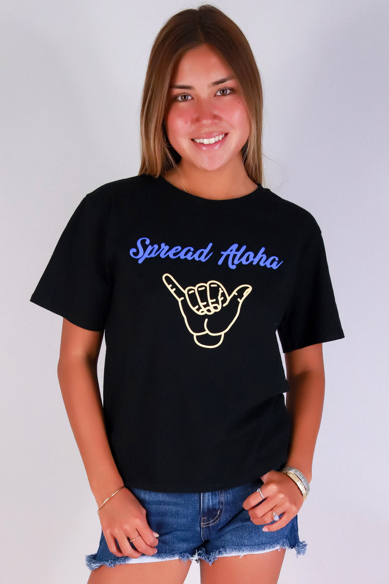 Jeans Warehouse Hawaii - S/S SCREEN - SPREAD ALOHA TEE | By POPULAR 21