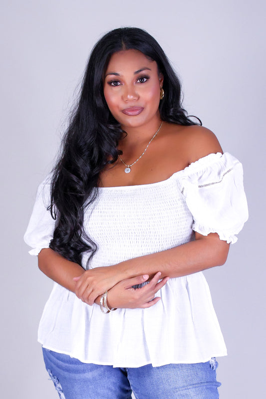 PRETTY EASE BABYDOLL TOP