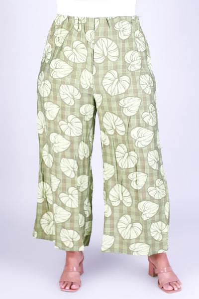 ANTHURIUM PALAKA WOVEN CAPRI'S