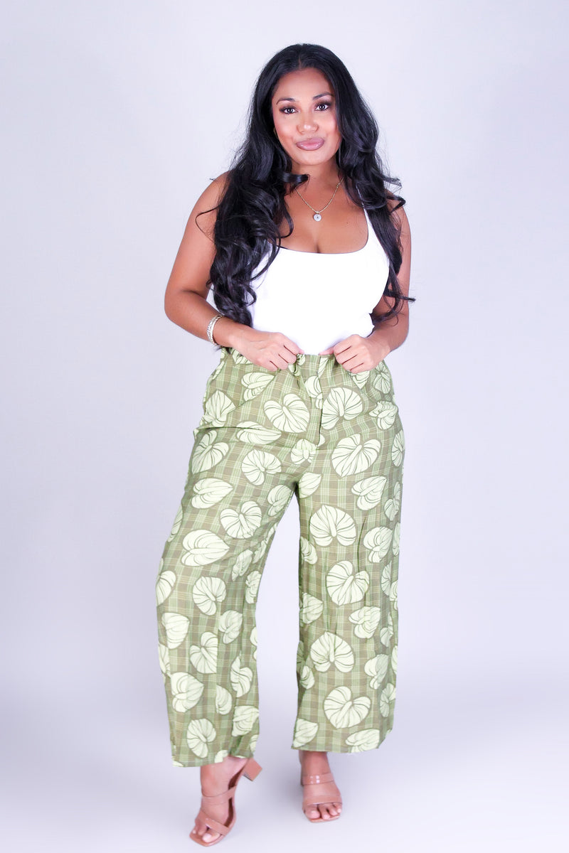 ANTHURIUM PALAKA WOVEN CAPRI&