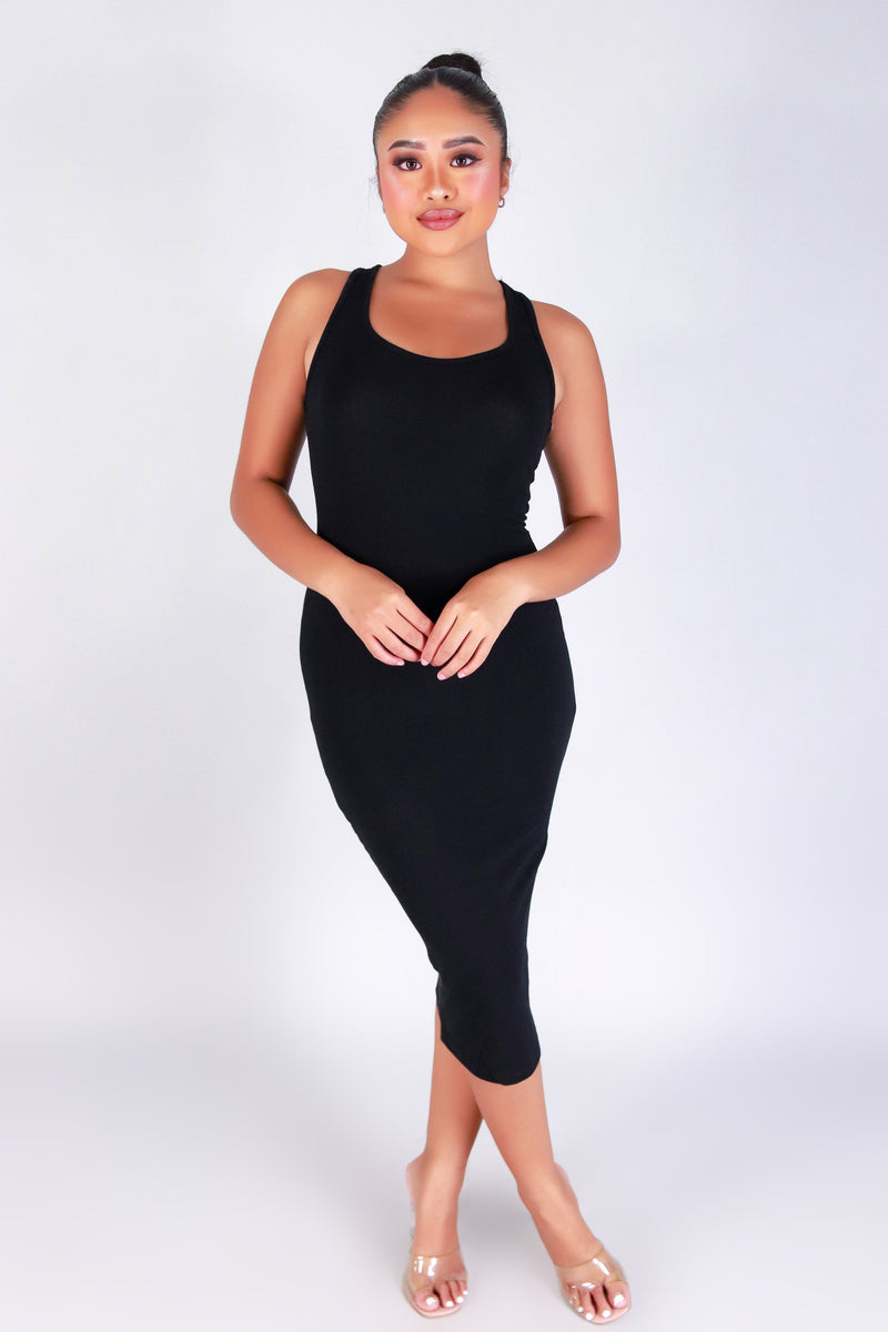 SLEEK INTENTIONS MIDI DRESS